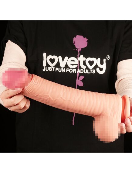 Фаллоимитатор гигант на присоске 32 см , изображение 6