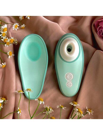 Бесконтактный клиторальный стимулятор Womanizer Liberty 2 серо-зеленый, Расцветка: Серо - Зеленый , изображение 2