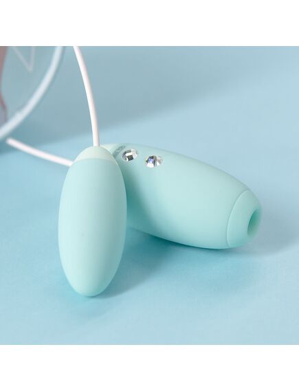 Вакуумно-волновой стимулятор клитора с виброяйцом KisToy "Miss VV" , изображение 5