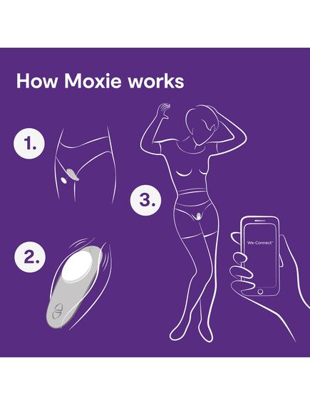 Клиторальный вибратор вкладка в трусики We-Vibe Moxie Black , изображение 5