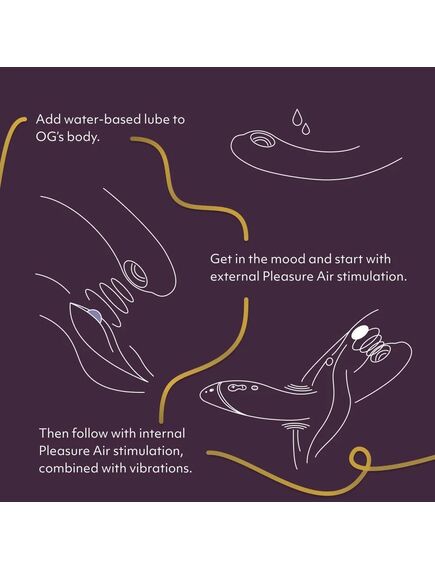 Стимулятор G-точки Womanizer OG c технологией Pleasure Air и вибрацией фиолетовый , изображение 5