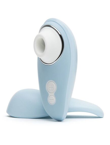 Бесконтактный клиторальный стимулятор Womanizer Liberty Blue, Расцветка: Голубой , изображение 3