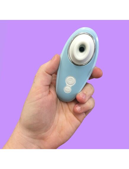 Бесконтактный клиторальный стимулятор Womanizer Liberty Blue, Расцветка: Голубой , изображение 4