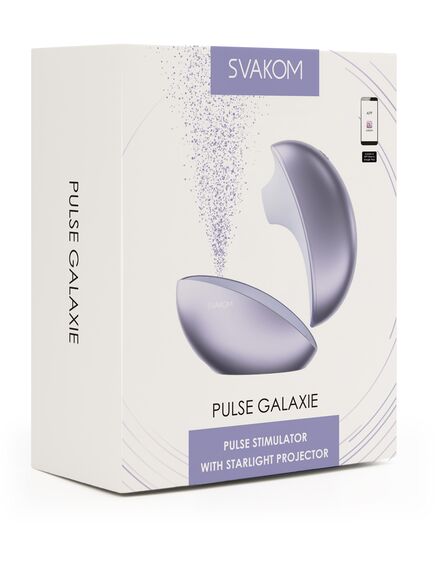Вакуумно-волновой стимулятор Pulse Galaxie Metallic Lilac с проекцией звёздного неба , изображение 3