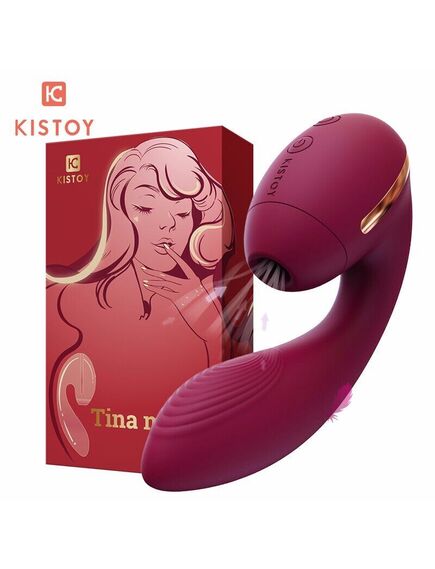 Kistoy Tina Mini Red - Вакуумно-волновой вибратор , изображение 2
