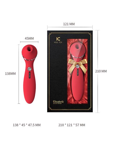 Вакуумно-волновой вибратор KisToy "Elizabeth" , изображение 3
