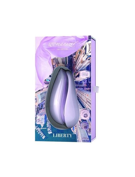 Бесконтактный клиторальный стимулятор Womanizer Liberty Purple, Расцветка: Фиолетовый , изображение 6