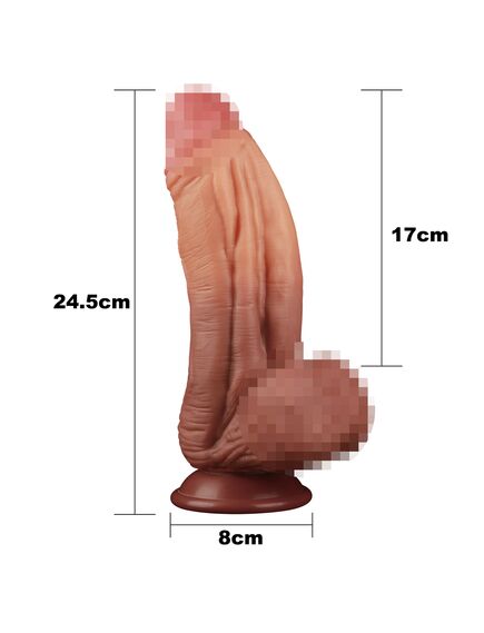 Фаллоимитатор гигант "Platinum Silicone Cock" 22 см , изображение 2