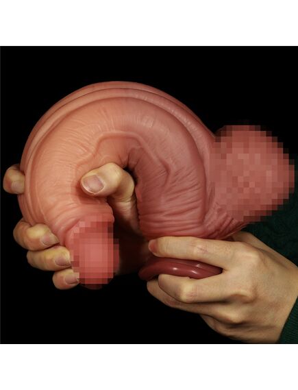 Фаллоимитатор гигант "Platinum Silicone Cock" 22 см , изображение 4