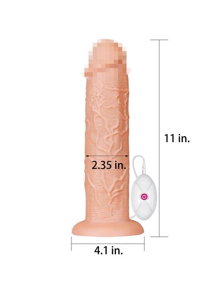Фаллоимитатор гигант с вибрацией 27 см , изображение 7