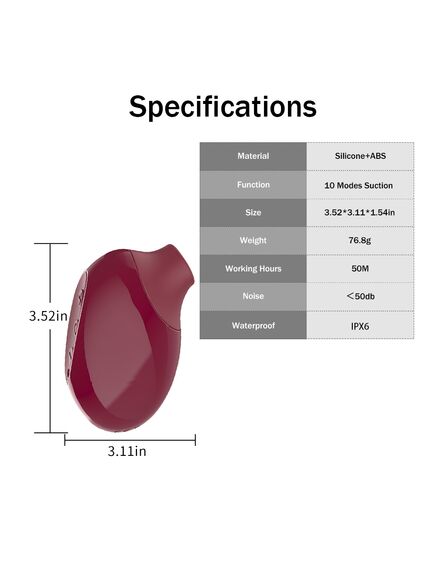 Вакуумный стимулятор клитора "Ruby" , изображение 5