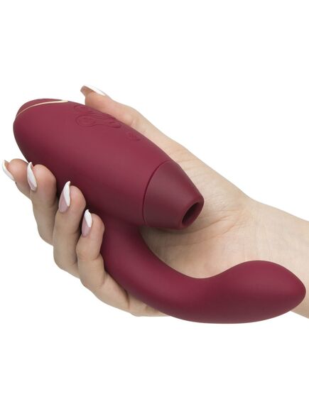 Бесконтактный клиторальный стимулятор Womanizer Duo, Расцветка: Бордовый , изображение 7