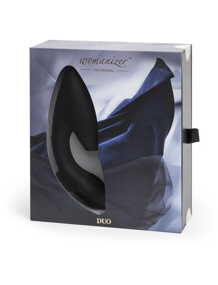 Бесконтактный клиторальный стимулятор Womanizer Duo, Расцветка: Черный , изображение 2
