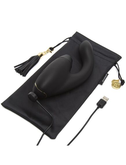 Бесконтактный клиторальный стимулятор Womanizer Duo, Расцветка: Черный , изображение 4