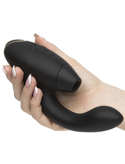 Бесконтактный клиторальный стимулятор Womanizer Duo, Расцветка: Черный , изображение 8