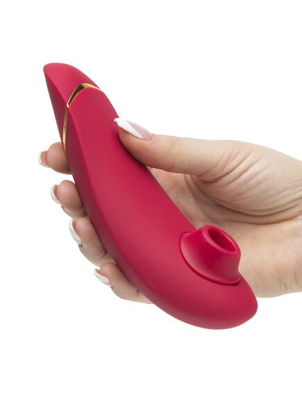 Бесконтактный клиторальный стимулятор Womanizer Premium, Расцветка: Красный , изображение 6
