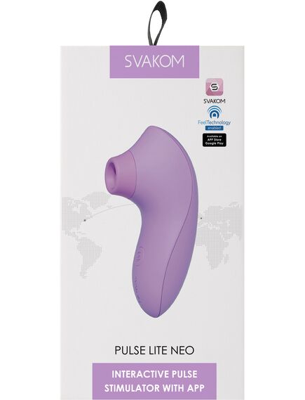 Мембранно-волновой клиторальный стимулятор Pulse Lite Neo lavender , изображение 5