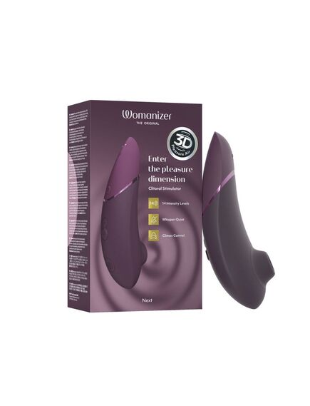Бесконтактный клиторальный стимулятор Womanizer Next темно-фиолетовый, Расцветка: Фиолетовый , изображение 5