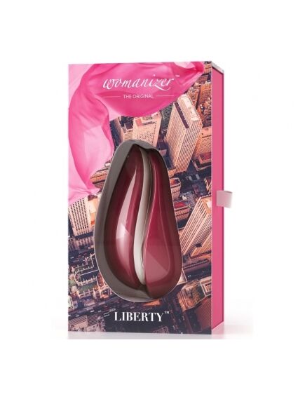 Бесконтактный клиторальный стимулятор Womanizer Liberty Red, Расцветка: Красный , изображение 4