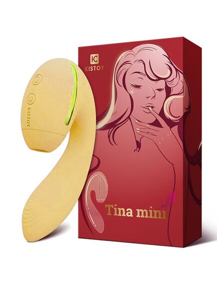 Kistoy Tina Mini Orange - Вакуумно-волновой вибратор , изображение 2
