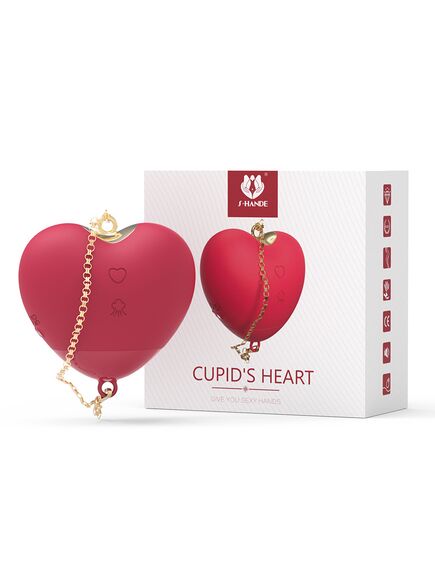 Вакуумный стимулятор для клитор "Cupid`s heart" в виде сердца , изображение 2