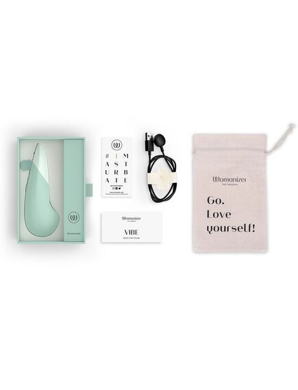 Клиторальный вибратор Womanizer Vibe цвет шалфея , изображение 4