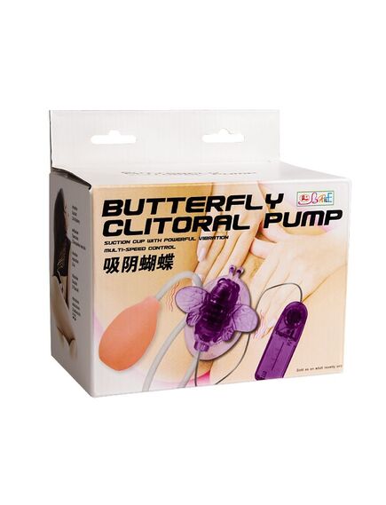 Вибромассажер с вакуумной помпой Бабочка , изображение 2