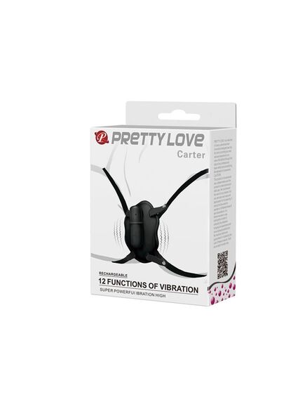 Чёрная вибро-бабочка на ремешках Carter , изображение 2