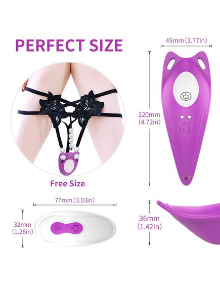 Виброкладка в трусики с пультом д/у "Rebecca-RCT" , изображение 5