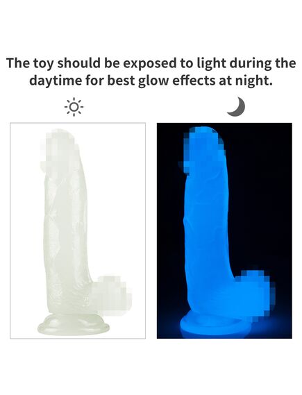 Светящийся в темноте фаллоимитатор "Lumino Play Йода" , изображение 2