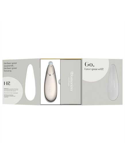 Бесконтактный клиторальный стимулятор Womanizer Premium 2 серый, Расцветка: Серый , изображение 3