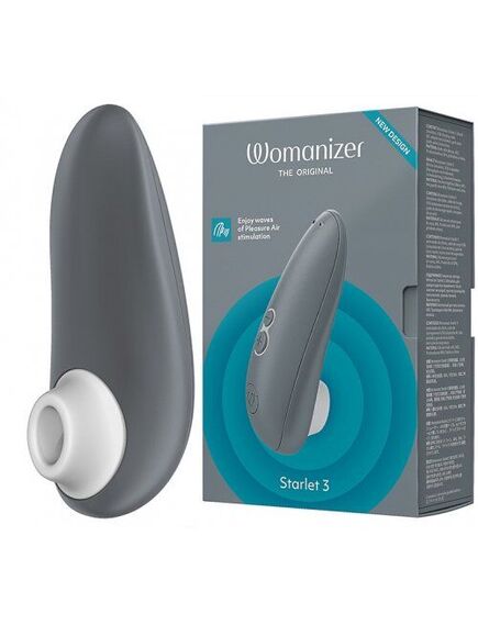 Бесконтактный стимулятор клитора Womanizer Starlet 3 Gray, Расцветка: Серый , изображение 11