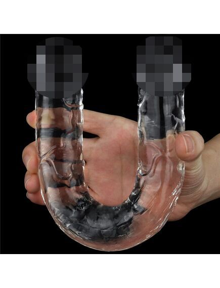Двусторонний прозрачный фаллоимитатор , изображение 3