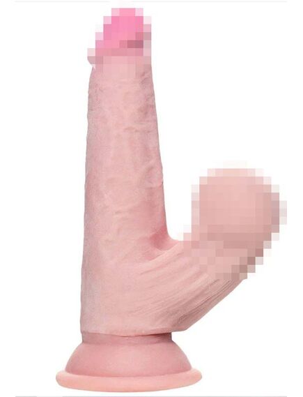 Фаллоимитатор на присоске King Cock Plus 6 Triple Density с подвижной мошонкой , изображение 2