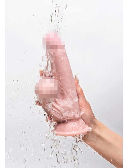 Фаллоимитатор на присоске King Cock Plus 6 Triple Density с подвижной мошонкой , изображение 3