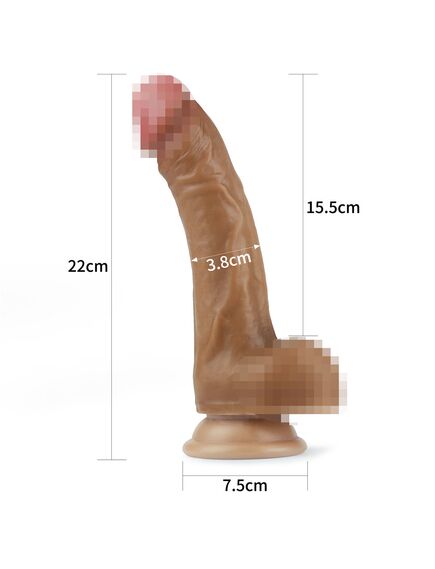 Фаллоимитатор Nature Cock 20.5 sm мулат , изображение 3