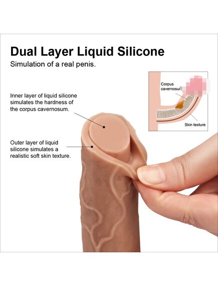 Фаллоимитатор Nature Cock 20.5 sm мулат , изображение 5