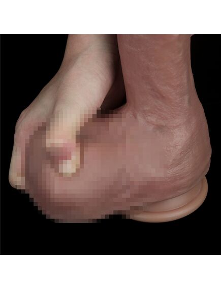 Ультра-реалистичный фаллоимитатор Dual layered Platinum Silicone Cock 20см , изображение 7