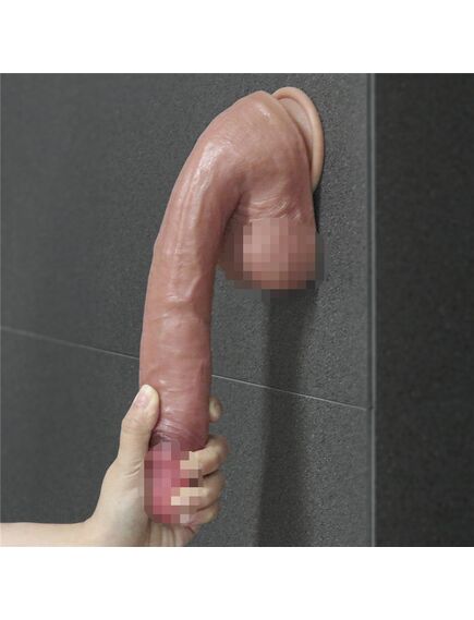 Ультра-реалистичный фаллоимитатор Dual layered Platinum Silicone Cock 20см , изображение 11