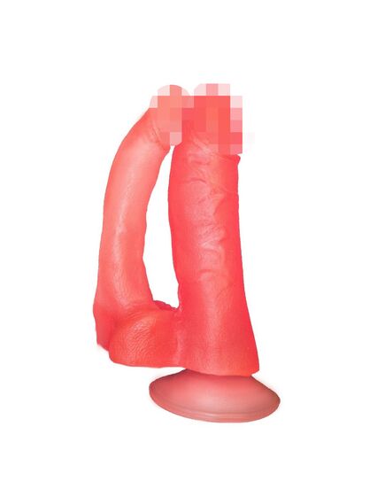 Фаллоимитатор гелевый на присоске в ламинате 