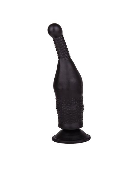 Фаллоимитатор чёрный на присоске в ламинате , изображение 3