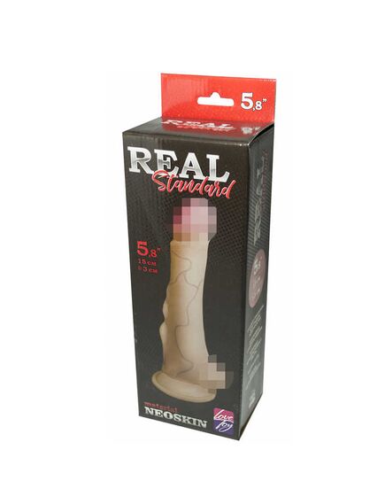 Фаллоимитатор неоскин на присоске в коробке REAL Standard , изображение 2