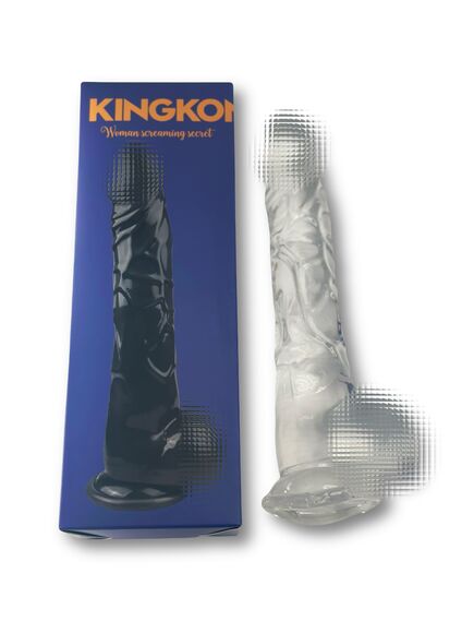 Прозрачный реалистичный фаллоимитатор "Kingkong-XL" , изображение 2