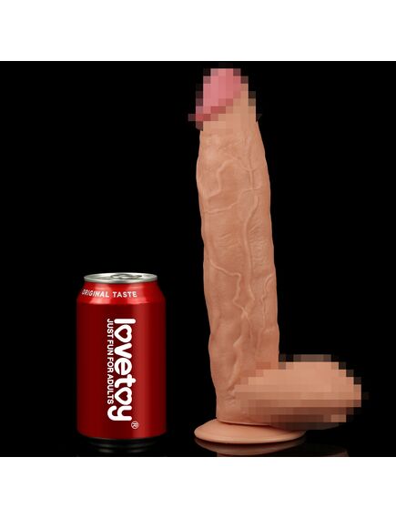 Реалистичный фаллоимитатор гигант "Legendary King Sized Realistic Dildo" 30 см , изображение 2