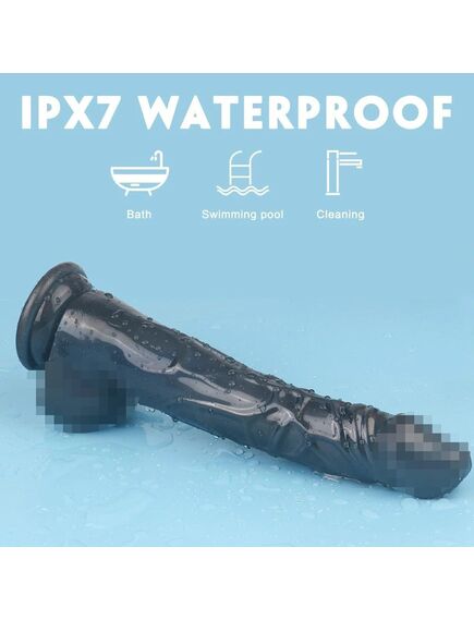 Черный реалистичный фаллоимитатор "Kingkong-XL" , изображение 2