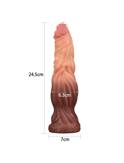 Фаллоимитатор 9.5'' Dual layered Platinum Silicone Cock , изображение 2