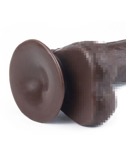 Фаллоимитатор Sliding-Skin с подвижной кожей афро 17,5 см , изображение 6