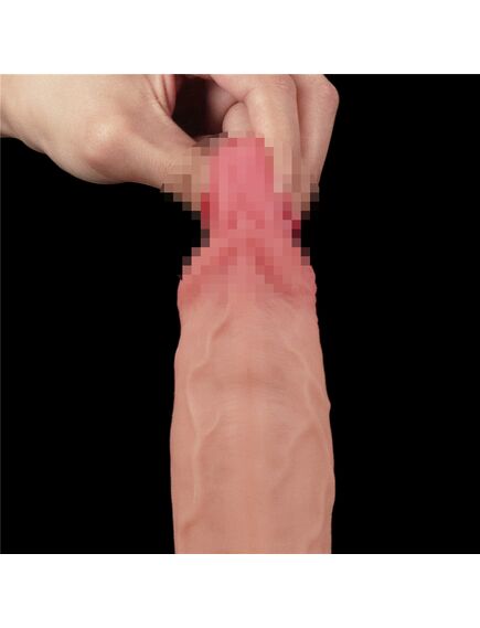 Фаллоимитатор Sliding-Skin с подвижной кожей 24,5 см , изображение 8