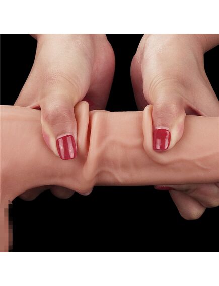 Фаллоимитатор Sliding-Skin с подвижной кожей 24,5 см , изображение 10