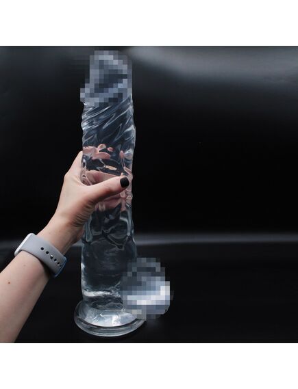 Фаллоимитатор-гигант на присоске "Kingkong-XXL" (прозрачный) , изображение 4